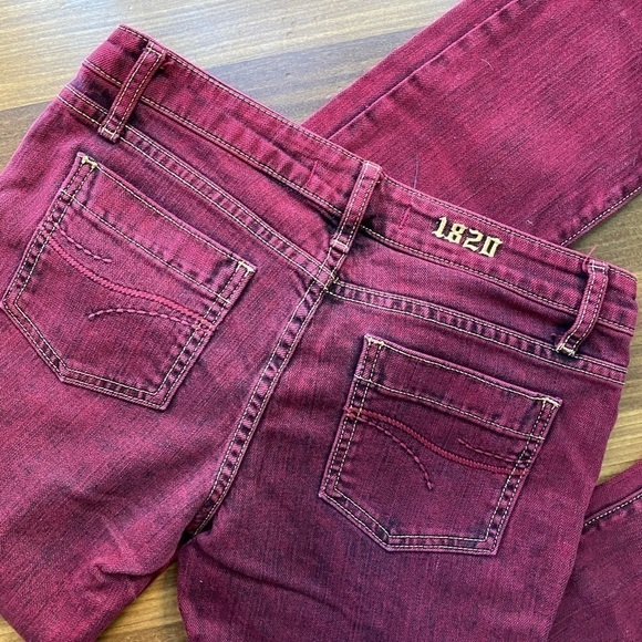 LF FURST of a kind premium skinny jeans dark red - Picture 5 of 9